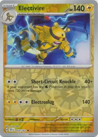 Temporal Forces Electivire #54/162 reverse holo
