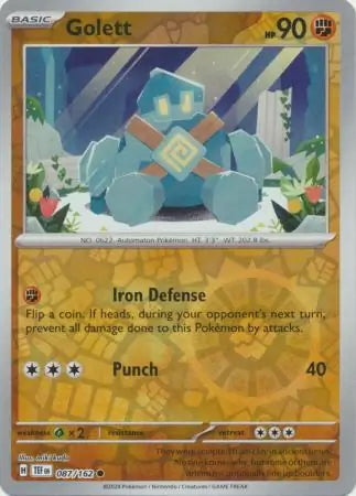 Temporal Forces Golett #87/162 reverse holo