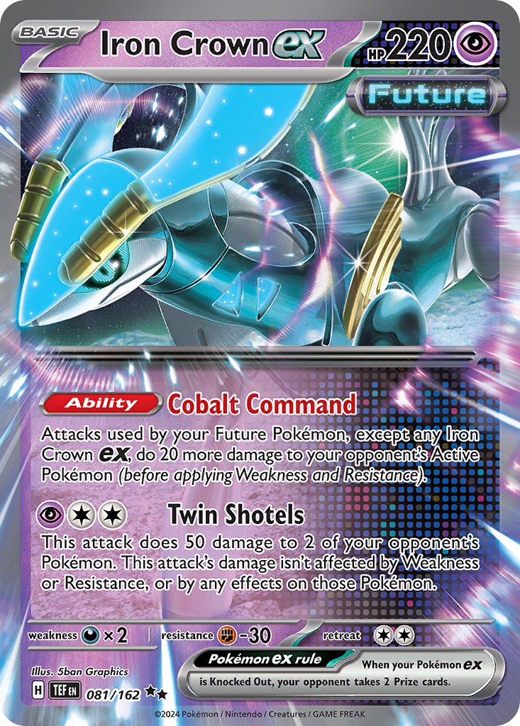 Temporal Forces Holo Iron Crown EX #81/162