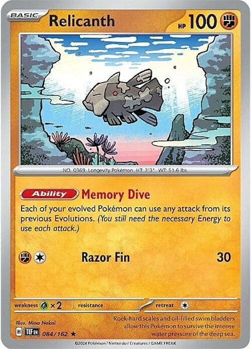 Temporal Forces Holo Relicanth #84/162