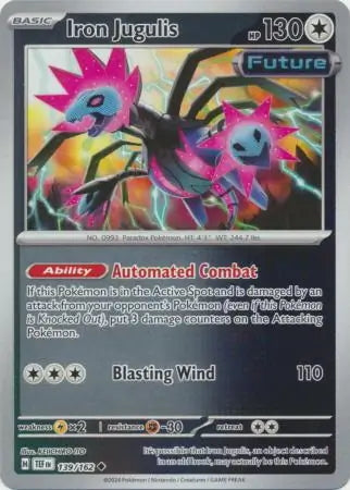 Temporal Forces Iron Jugulis #139/162 reverse holo