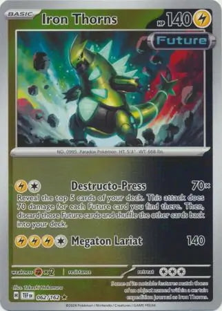 Temporal Forces Iron Thorns #62/162 reverse holo