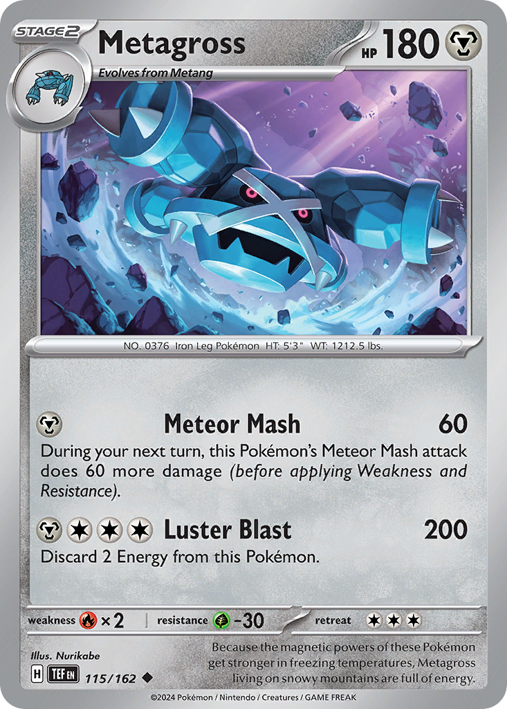Temporal Forces Metagross #115/162