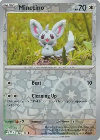 Temporal Forces Minccino #136/162 reverse holo