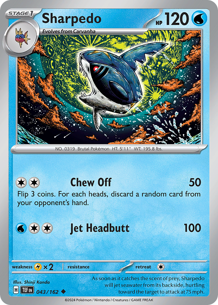 Temporal Forces Sharpedo #43/162