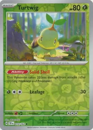 Temporal Forces Turtwig #10/162 reverse holo