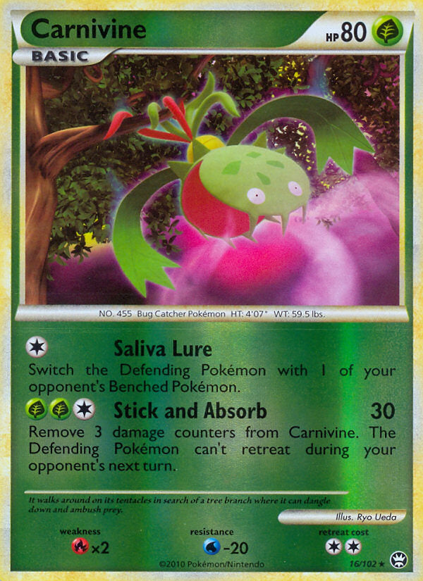 Triumphant Carnivine #16/102 reverse holo