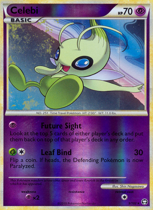Triumphant Celebi #3/102 reverse holo