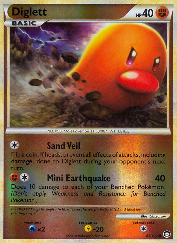 Triumphant Diglett #61/102 reverse holo