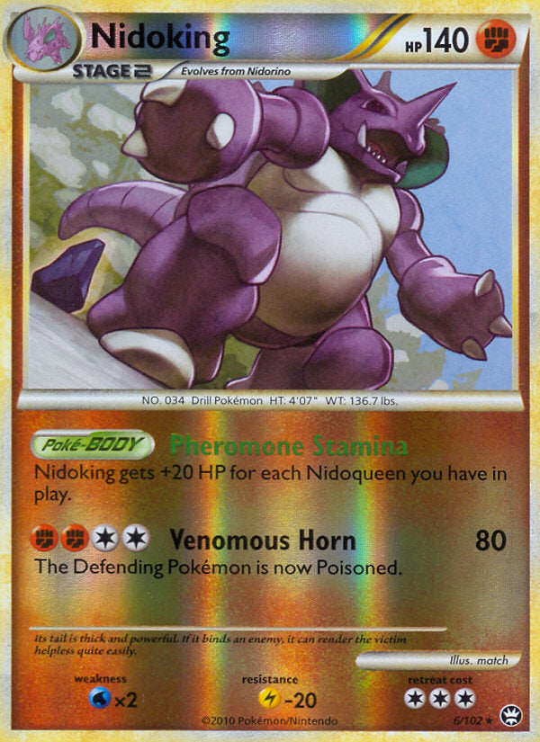 Triumphant Nidoking #6/102 reverse holo
