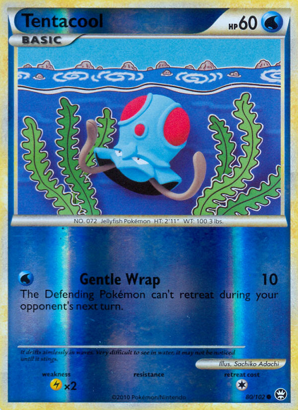 Triumphant Tentacool #80/102 reverse holo