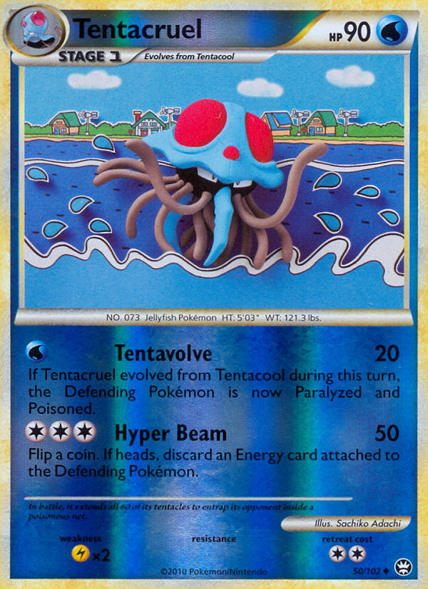 Triumphant Tentacruel #50/102 reverse holo