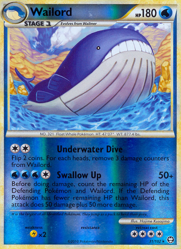 Triumphant Wailord #31/102 reverse holo