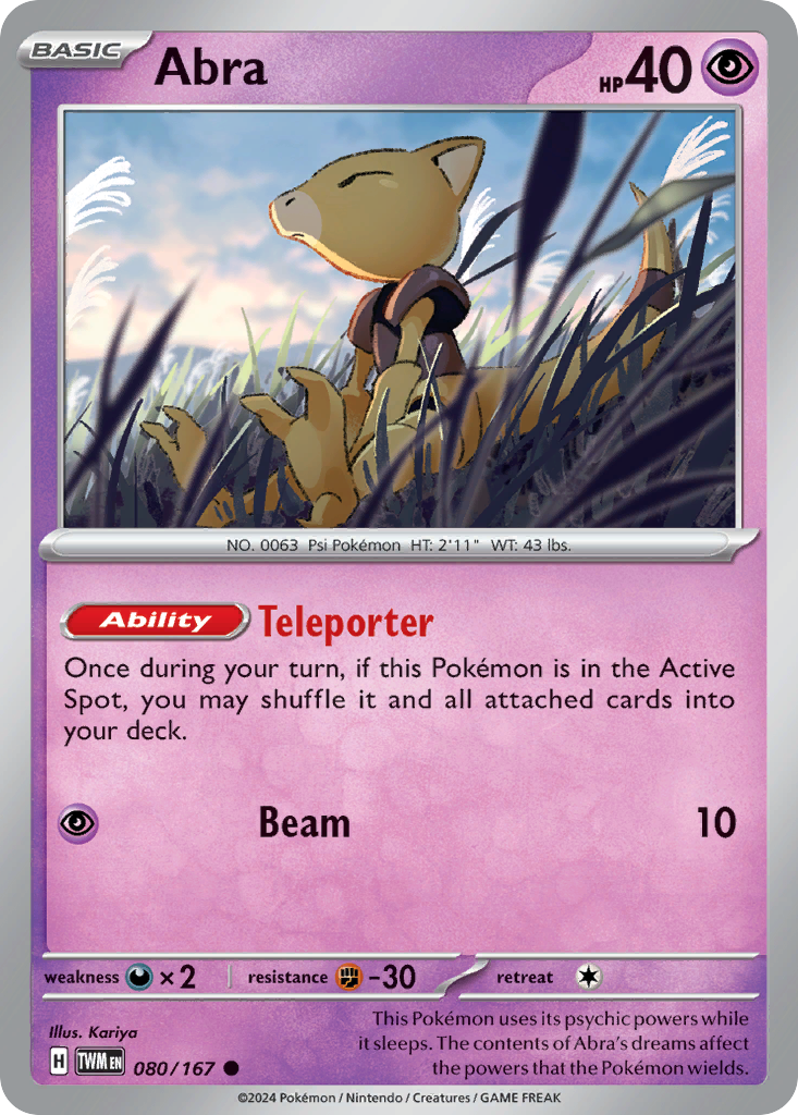 Twilight Masquerade Abra #80/167