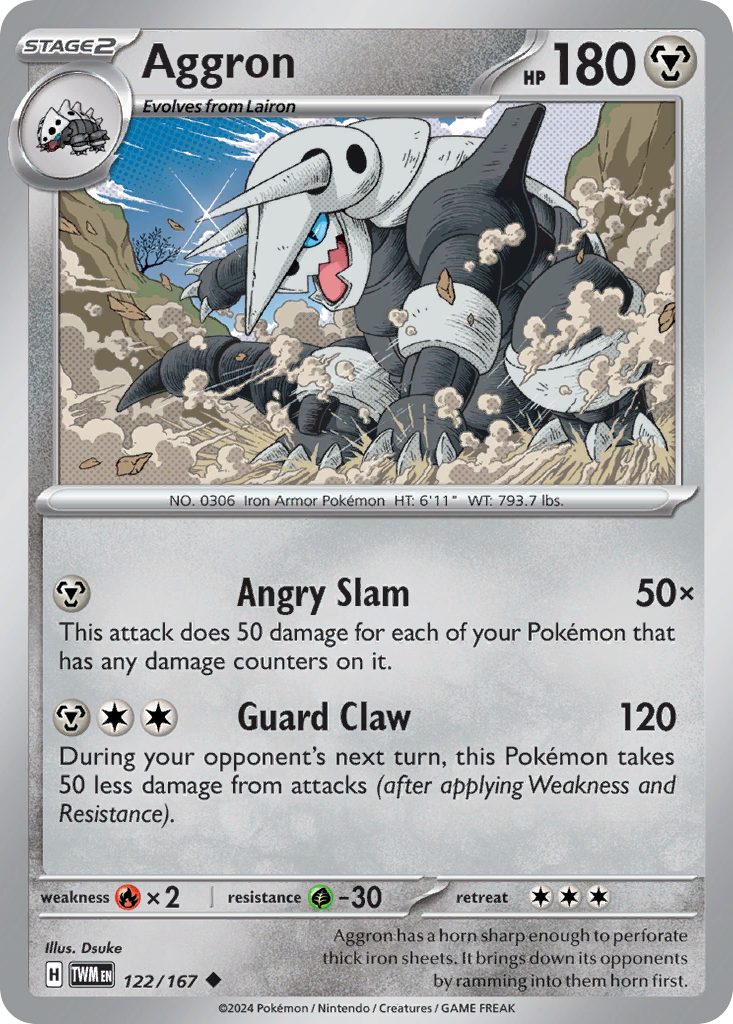 Twilight Masquerade Aggron #122/167