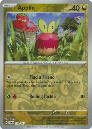 Twilight Masquerade Applin #126/167 reverse holo