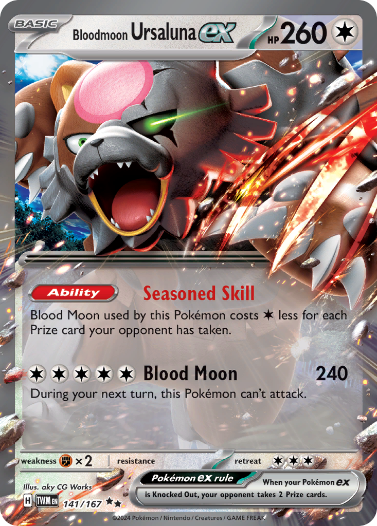 Twilight Masquerade Bloodmoon Ursaluna ex #141/167