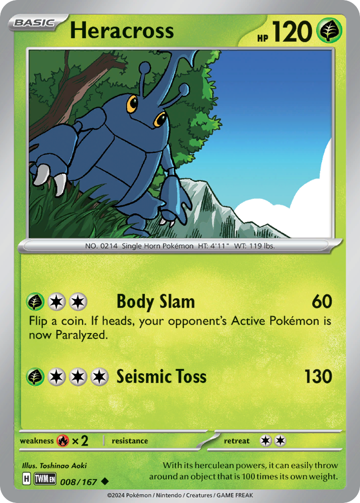 Twilight Masquerade Heracross #8/167