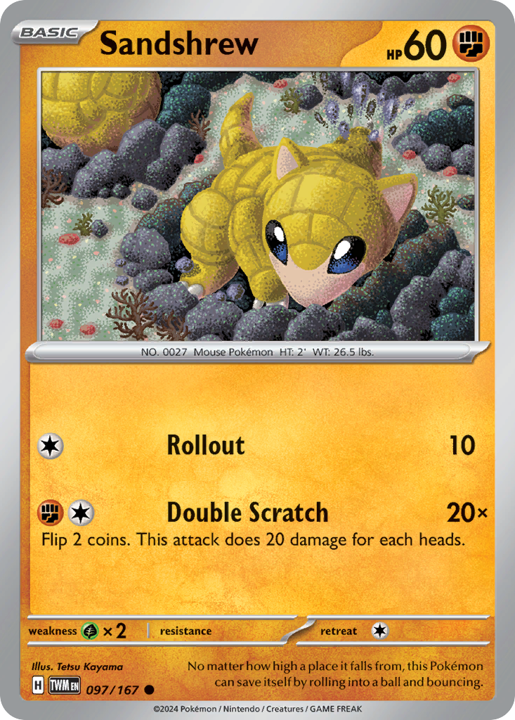 Twilight Masquerade Sandshrew #97/167