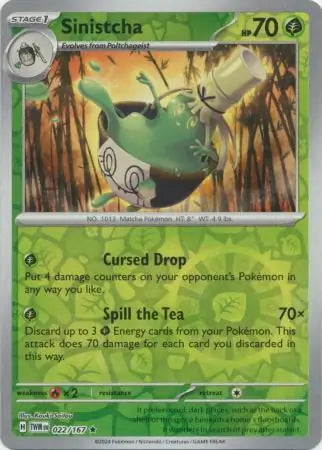 Twilight Masquerade Sinistcha #22/167 reverse holo