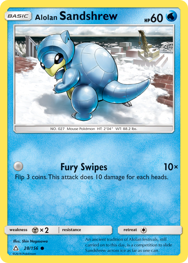 Ultra Prism Alolan Sandshrew #28/156