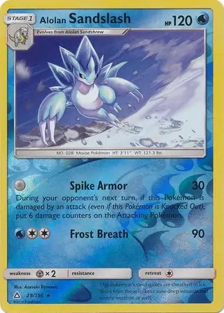 Ultra Prism Alolan Sandslash #29/156 reverse holo