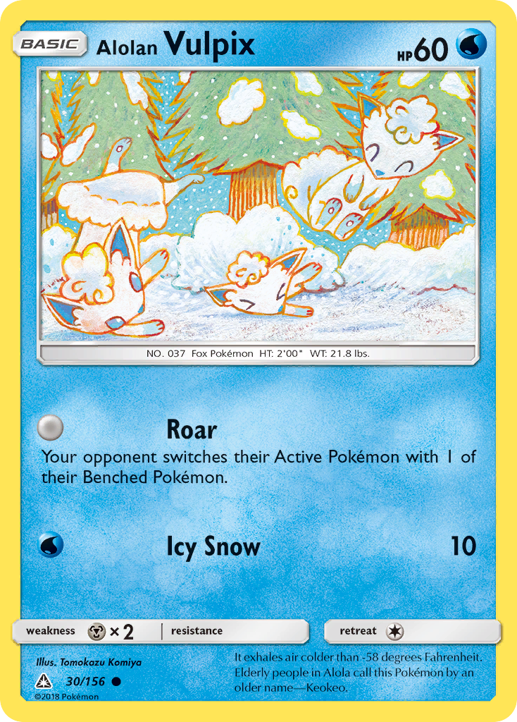 Ultra Prism Alolan Vulpix #30/156