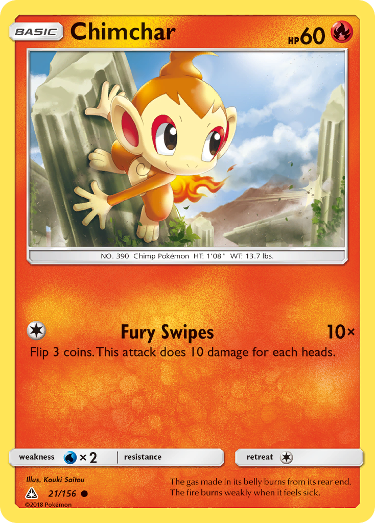 Ultra Prism Chimchar #21/156