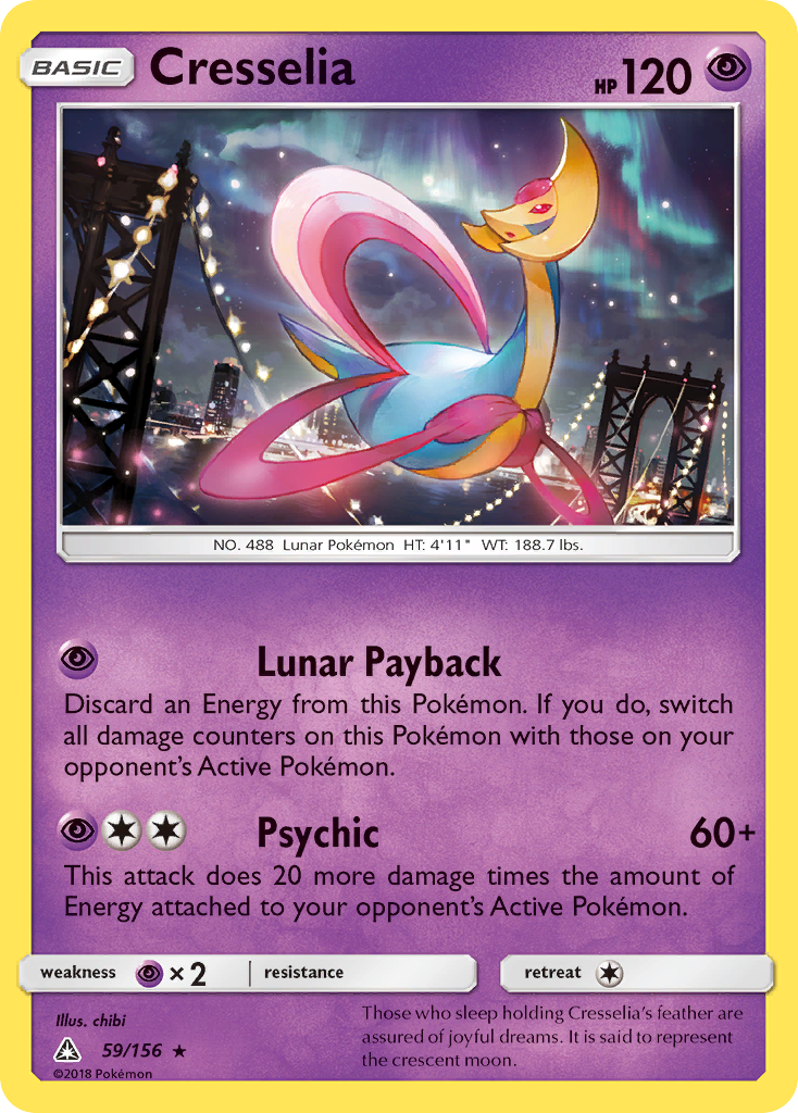 Ultra Prism Holo Cresselia #59/156