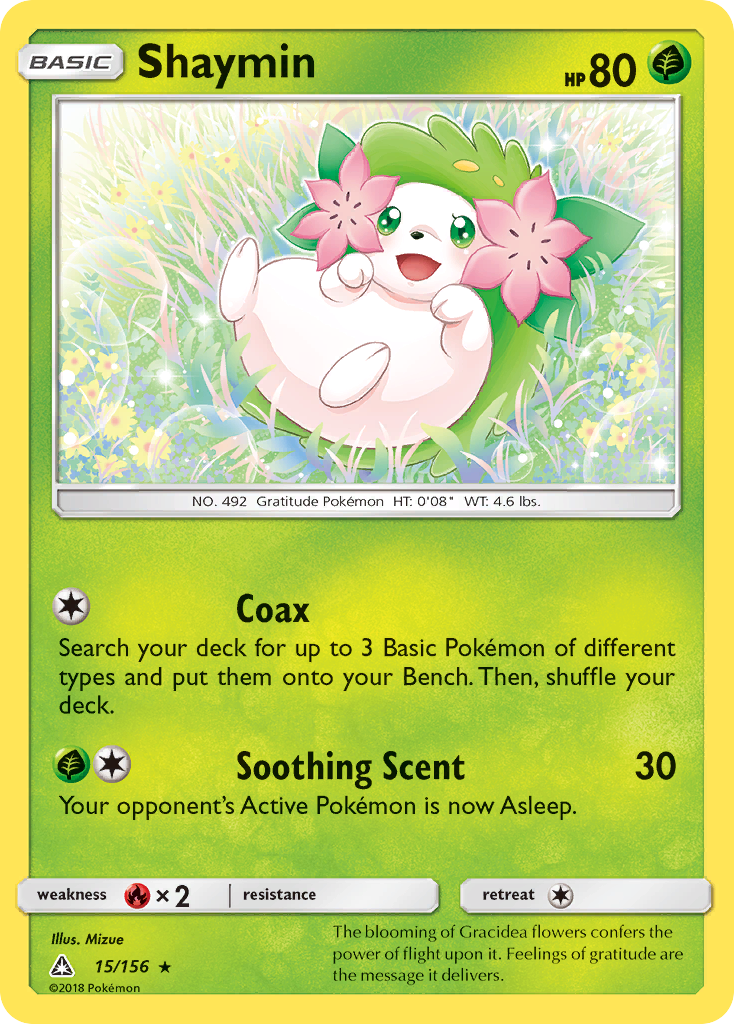 Ultra Prism Holo Shaymin #15/156