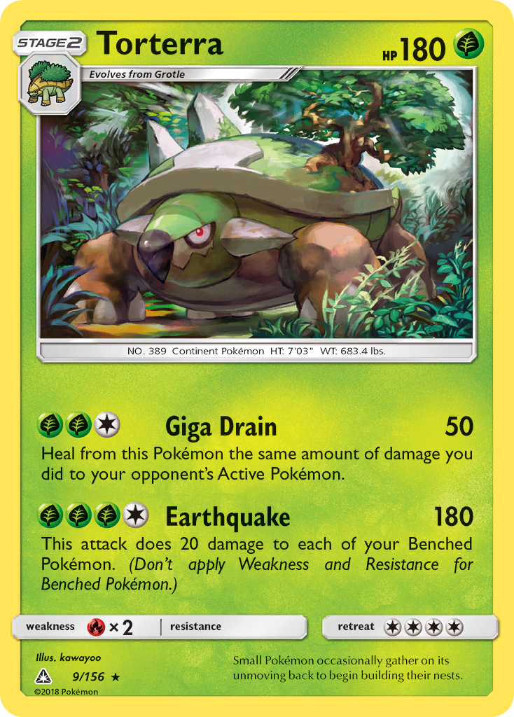 Ultra Prism Holo Torterra #9/156