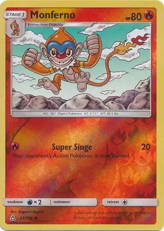 Ultra Prism Monferno #22/156 reverse holo