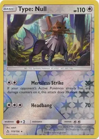 Ultra Prism Type: Null #115/156 reverse holo
