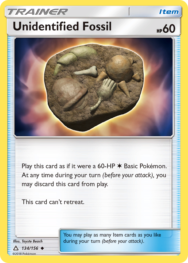 Ultra Prism Unidentified Fossil #134/156