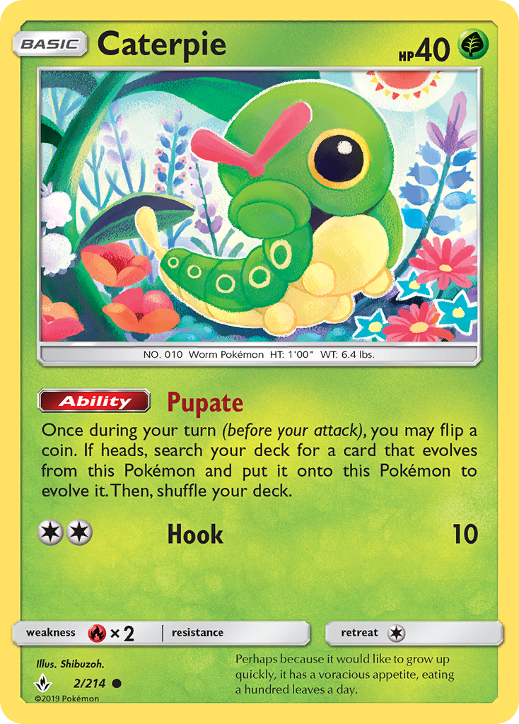 Unbroken Bonds Caterpie #2/214