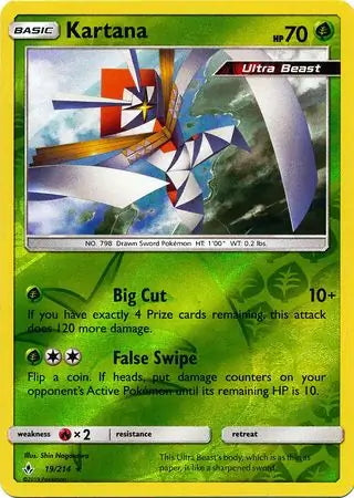 Unbroken Bonds Kartana #19/214 reverse holo