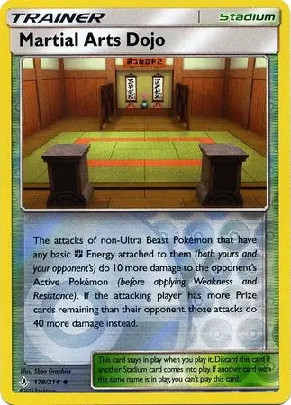Unbroken Bonds Martial Arts Dojo #179/214 reverse holo