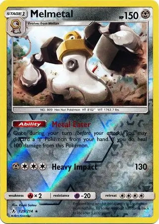 Unbroken Bonds Melmetal #129/214 reverse holo