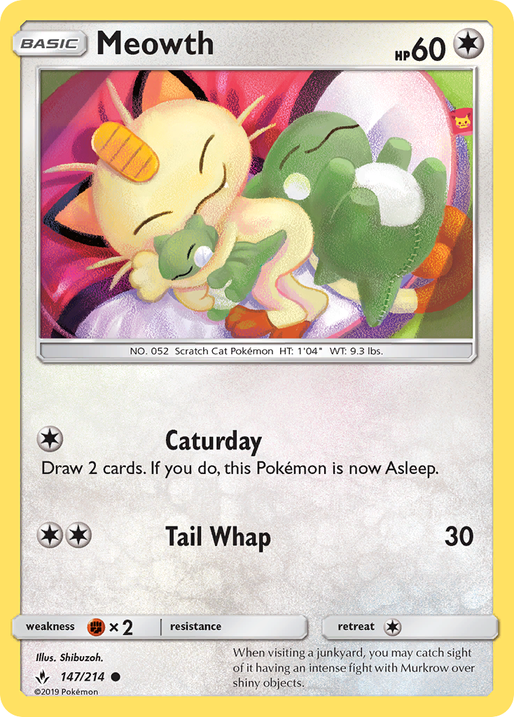 Unbroken Bonds Meowth #147/214