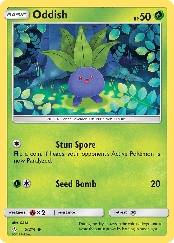 Unbroken Bonds Oddish #5/214