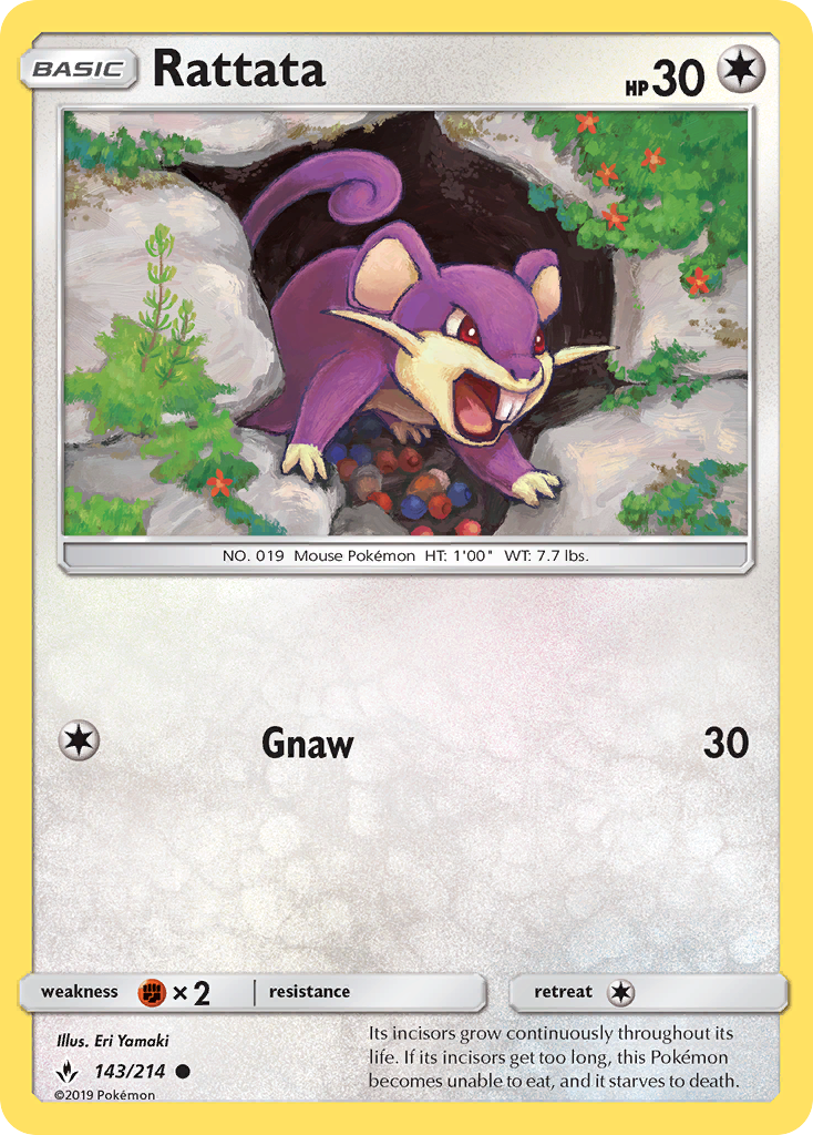 Unbroken Bonds Rattata #143/214