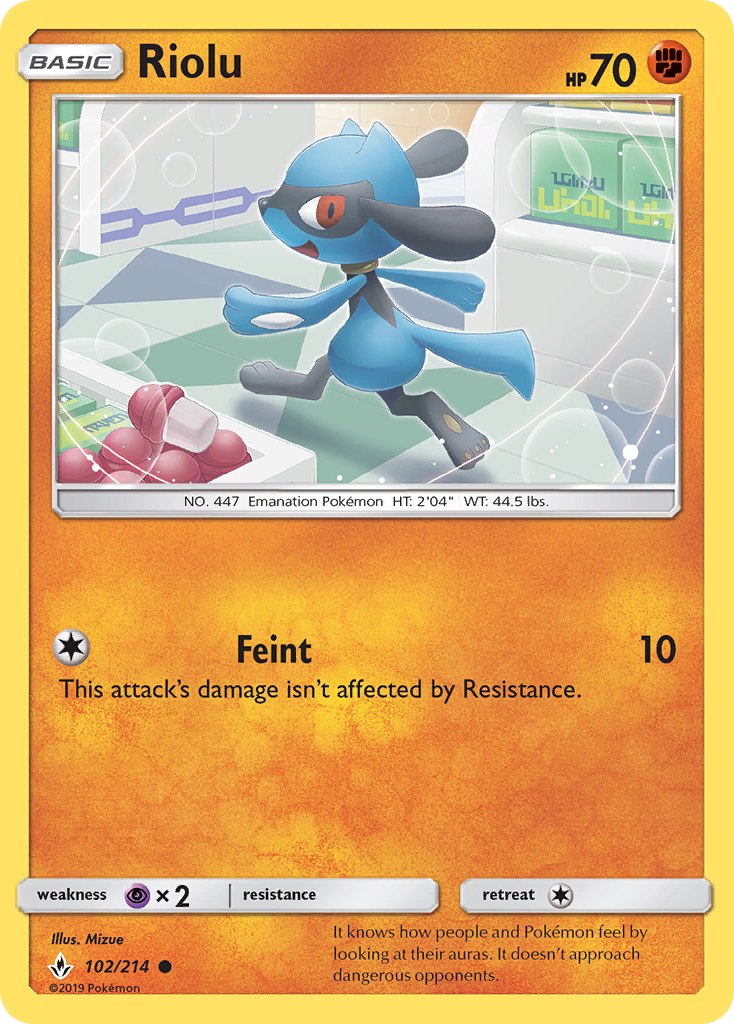 Unbroken Bonds Riolu #102/214