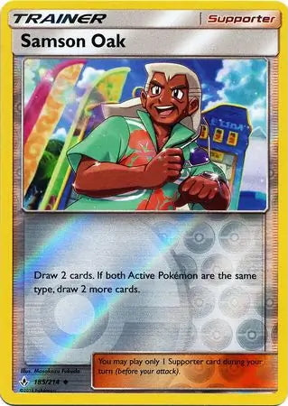 Unbroken Bonds Samson Oak #185/214 reverse holo