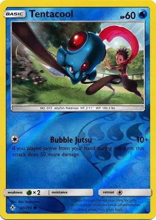 Unbroken Bonds Tentacool #40/214 reverse holo