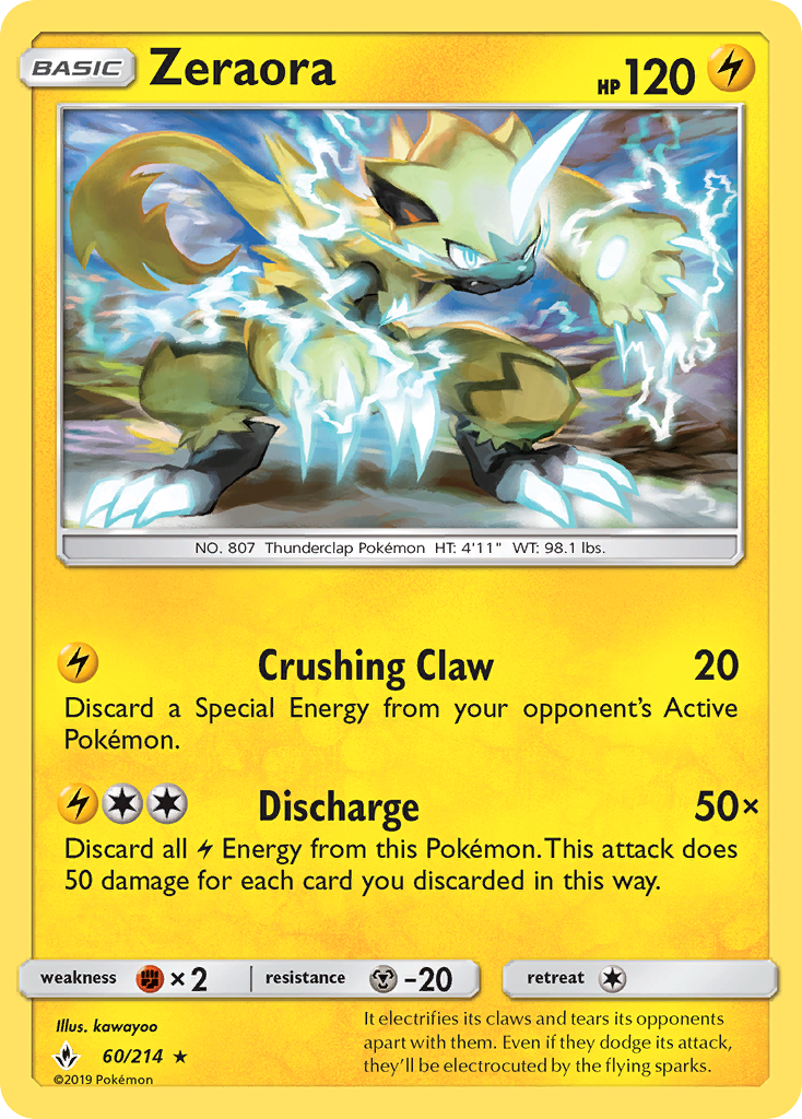Unbroken Bonds Zeraora #60/214