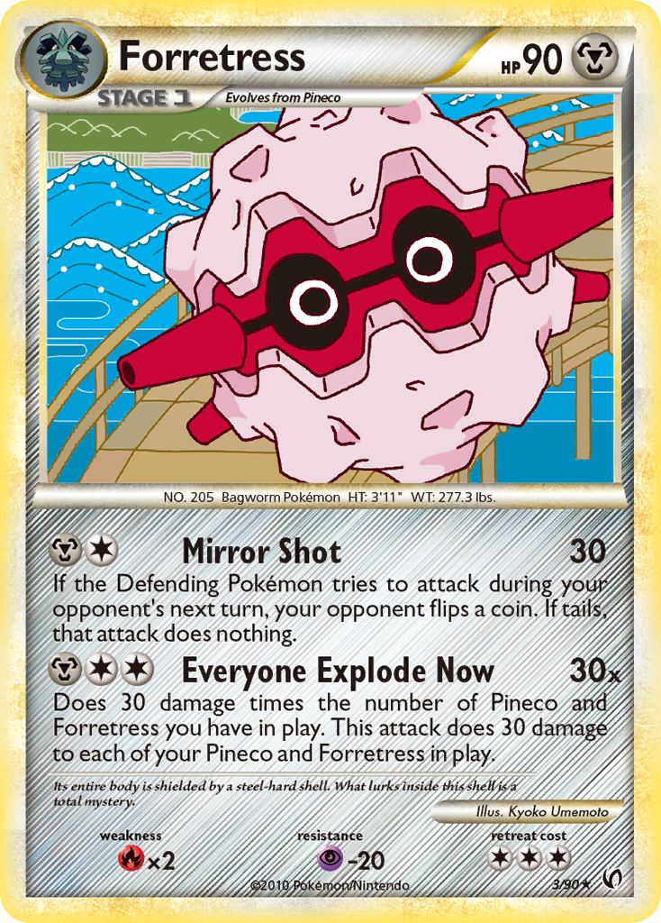 Undaunted Non - Holo Forretress #3/90