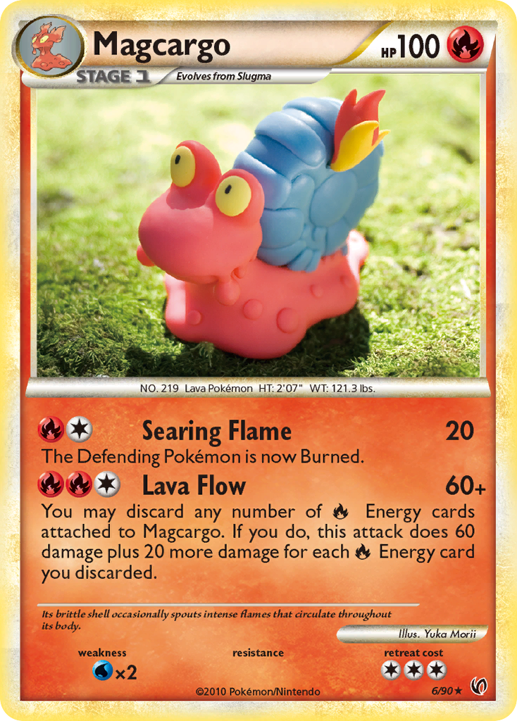Undaunted Non - Holo Magcargo #6/90