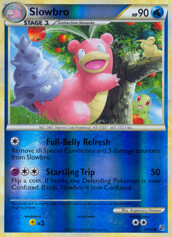 Undaunted Slowbro #38/90 reverse holo