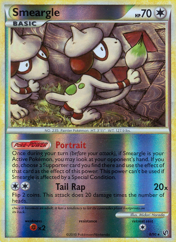 Undaunted Smeargle #8/90 reverse holo