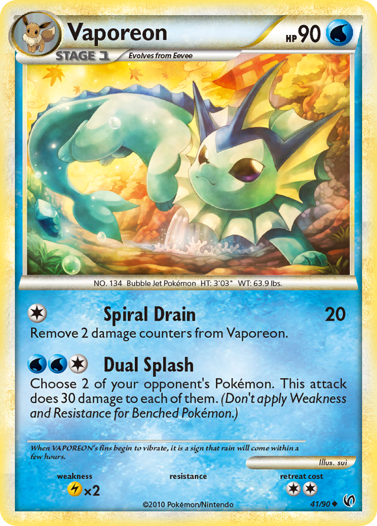 Undaunted Vaporeon #41/90